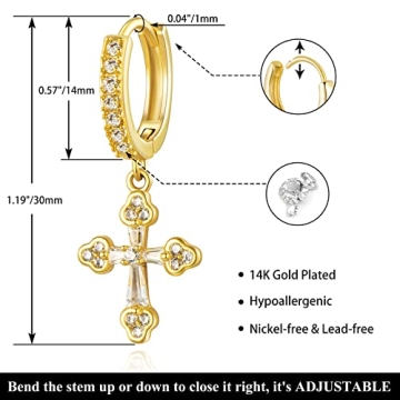 KissYan Gold Huggie Hoop Earrings - Chic and Hypoallergenic