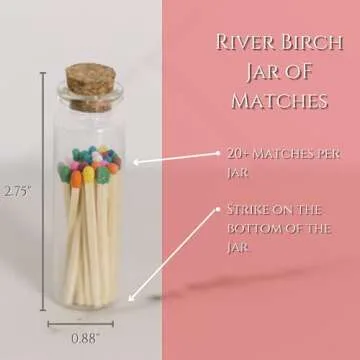 River Birch Decorative Matches - Artisanal Home Accessory
