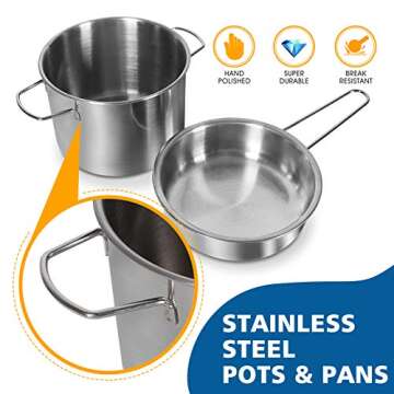 Quality 28Pcs Kids Kitchen Playset - Fun & Educational