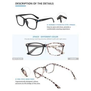 Livho Blue Light Blocking Glasses for Eye Comfort