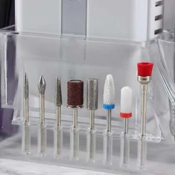 Professional Nail Desk Organizer with 8 Bit Display