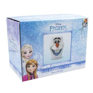 Vandor Disney Frozen Olaf Head Sculpted Ceramic Soup Coffee Mug Cup, 20 Ounce