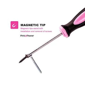 Buy Pink Power Magnetic Screwdriver Set - 6 Piece Tools