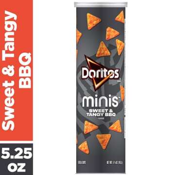 Doritos Minis Sweet & Tangy BBQ 5.125 oz Canister
