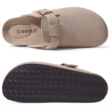 Comfortable Suede Clogs for Women with Arch Support
