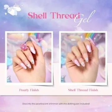 Beetles 24Pcs Gel Nail Polish Set, Pink Purple Pearl Pastel Blue Shimmer Chameleon Green Colors 2025 Spring Gel Polish Kit, 3Pcs Base Gel Top Coat and Double-ended Brush Soak off UV Gel