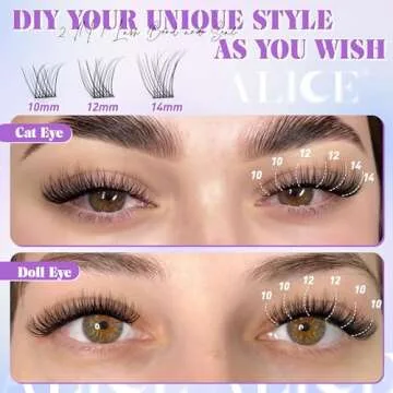 ALICE Wispy Lash Clusters Kit for Glamorous Lashes