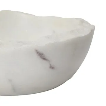 Bloomingville Marble Bowl with Raw Edge for Home Decor