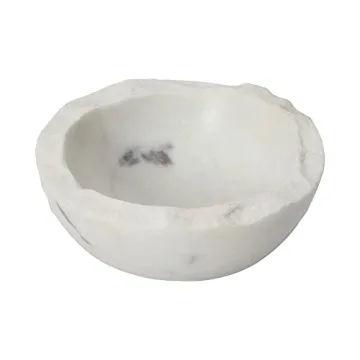 Bloomingville Marble Bowl with Raw Edge for Home Decor