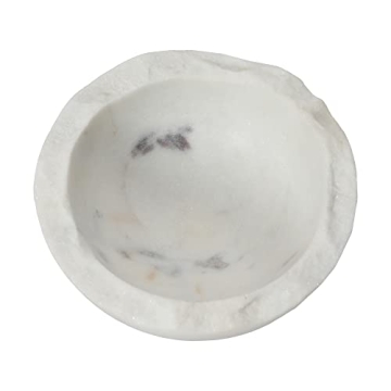 Bloomingville Marble Bowl with Raw Edge for Home Decor