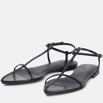 Molozoey Stylish Flat Sandals for Women with Buckle