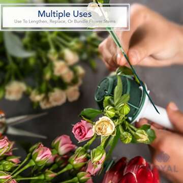 Royal Imports Green Wood Plant Stakes - 12 Inch Sturdy Picks