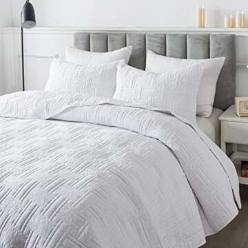 California King Quilt Set with Pillow Shams for Comfort