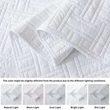 California King Quilt Set with Pillow Shams for Comfort