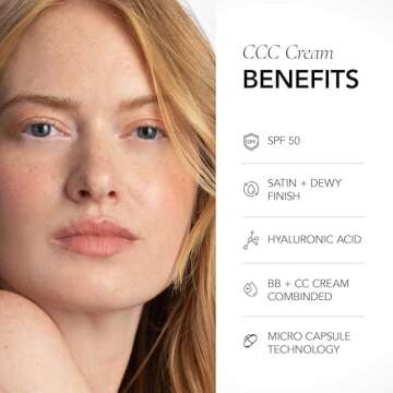 CLE Cosmetics CCC Cream (Neutral Light 103 / SPF 50) - Color Correcting CC Cream with Sunscreen - Li...