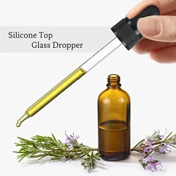 AOZITA 4 Pack 4 oz Dropper Bottles - Essential Oils & More