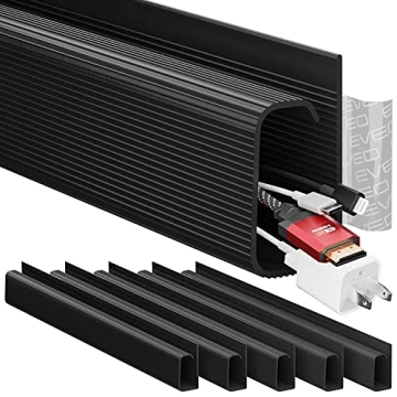 EVEO Cable Management Under Desk Kit - 6 Units for Easy Cord Hiding