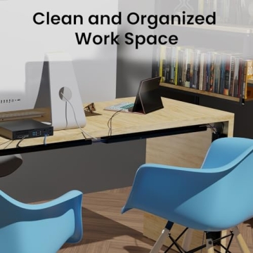 EVEO Cable Management Kit - Organize Wires Under Desk