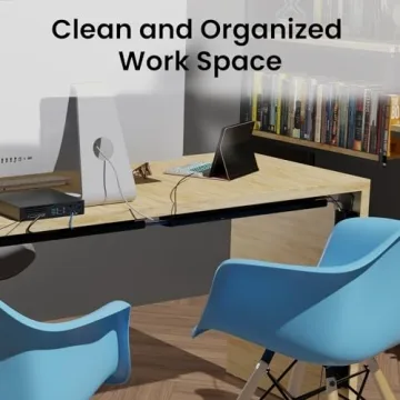 EVEO Cable Management Kit - Organize Wires Under Desk