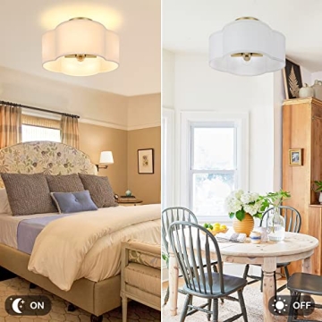 Elegant 4-Light Semi Flush Mount Ceiling Light for Home