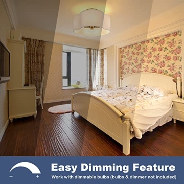 Elegant 4-Light Semi Flush Mount Ceiling Light for Home