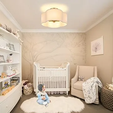 Elegant 4-Light Semi Flush Mount Ceiling Light for Home