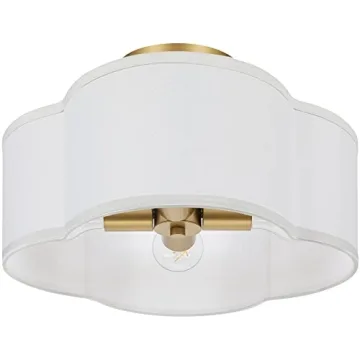 Elegant 4-Light Semi Flush Mount Ceiling Light for Home