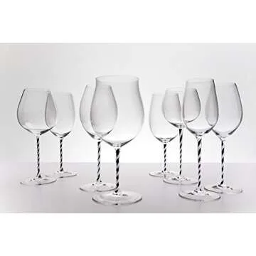 Riedel Fatto A Mano Champagne Wine Glass, Black/White