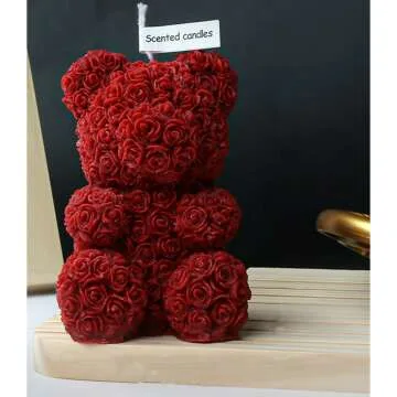 Bear Shape Scented Candle - Aesthetic Soy Wax Decor