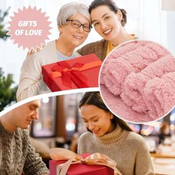 MACEVIA Valentines Day Throw Blanket for Women with Heart, Love Blanket Heart Blanket for Her Wife G...