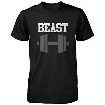 Beauty and Beast Matching Couple Tees - Cute T-Shirts