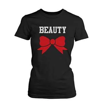 Beauty and Beast Matching Couple Tees - Cute T-Shirts