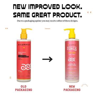 Alaffia Hair Care, Beautiful Curls, Leave in Conditioner for Tight Curls, Thick & Curly Hair Product...