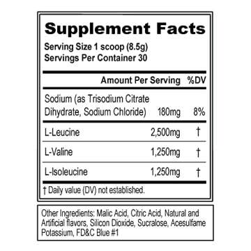 Evlution EVL BCAAs Amino Acids Powder - BCAA Powder Post Workout Recovery Drink and Stim Free Pre Wo...