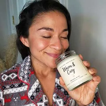 Wax & Wit Warm and Cozy Christmas Candles Scented – Orange, Cinnamon, Clove, Pine – Fall Candle, Perfect Holiday, Winter, Xmas, Autumn Gifts – 9oz, Soy Wax, 50 Hour Burn