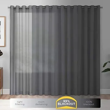 ECLIPSE Kendall Blackout Thermal Curtains 42 x 63 for Stylish Homes