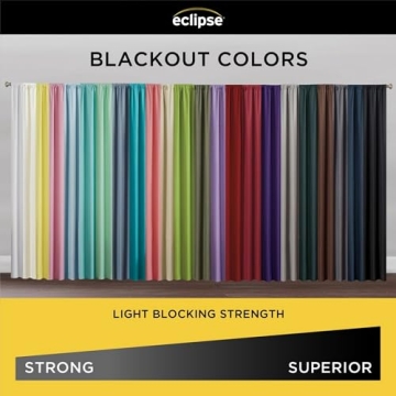 ECLIPSE Kendall Blackout Thermal Curtains 42 x 63 for Stylish Homes