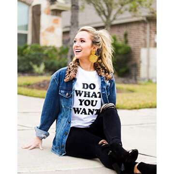 Chic Double Round Disk Seed Bead Earrings for Women