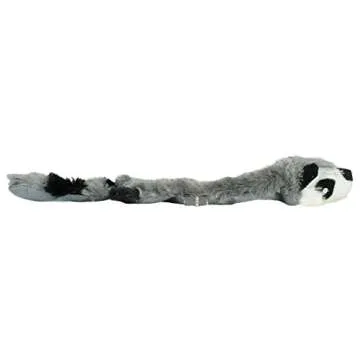 Hyper Pet Raccoon Stuffless Dog Toy - Squeaky Fun for Dogs