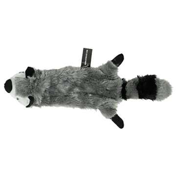 Hyper Pet Raccoon Stuffless Dog Toy - Squeaky Fun for Dogs