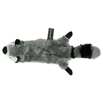 Hyper Pet Raccoon Stuffless Dog Toy - Squeaky Fun for Dogs