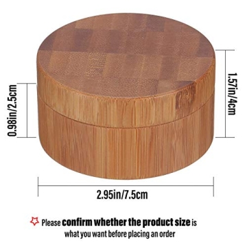 Frienda 30 ml Bamboo Loose Powder Container for Cosmetics