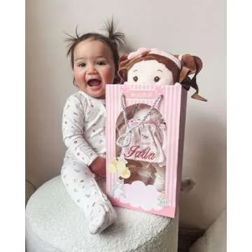 LeyaDoll Personalized Baby Doll for 1 Year-Old Girls