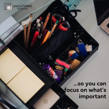 Large Black Vanity Organizer for Men - Stylish Storage Solution