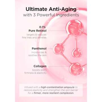 Hanskin 0.1% Pure Retinol Facial Serum for Face, Reduce Fine Lines & Wrinkles, Signs of Aging for Day & Night, Smoothing Firming Revitalizing, Animal Testing Free, Korean Skincare, 30ml/1.01 FL Oz