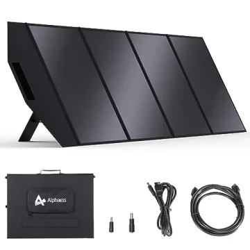 Portable Solar Panel 200 Watt Foldable Solar Panel for Power Station Solar Generator, AlphaESS Water...