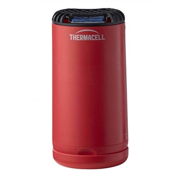 Thermacell Patio Shield Mosquito Repeller, Red; Highly Effective Mosquito Repellent for Patio; No Candles or Flames, DEET-Free, Scent-Free, Bug Spray Alternative; Includes 12-Hour Refill