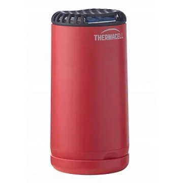 Thermacell Patio Shield Mosquito Repeller, Red; Highly Effective Mosquito Repellent for Patio; No Candles or Flames, DEET-Free, Scent-Free, Bug Spray Alternative; Includes 12-Hour Refill