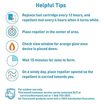 Thermacell Patio Shield Mosquito Repeller, Red; Highly Effective Mosquito Repellent for Patio; No Candles or Flames, DEET-Free, Scent-Free, Bug Spray Alternative; Includes 12-Hour Refill