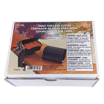 Tandy Leather Table Top Lace Cutter For Fringe Braiding Strip Belts and Lace